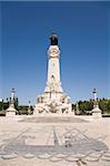 The 36 metre high monument dedicated to the Marques de Pombal, on a square of the same name, central Lisbon, Portugal, Europe