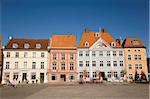 Historic buildings on the Old Market Square (Alter Markt) in Stralsund, Mecklenburg-Vorpommern, Germany, Europe