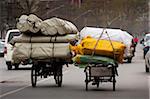 Tricycles next to Muxiyuan textile market, Fengtai District, Beijing, China, Asia