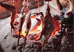 Robatayaki(Barbecue grilled in sunken hearth)