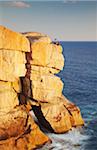 People standing on top of the Gap, Torndirrup National Park, Albany, Western Australia, Australia