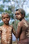 Australia, Queensland, Laura.  Young indigenous dancers at the Laura Aboriginal Dance Festival.