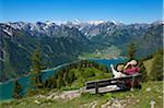 Hiking at Lake Achensee, Tyrol, Austria