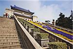 People at mausoleum of Dr. Sun Yat Sen (Zhongshan Ling), Zijin Shan, Nanjing, Jiangsu, China