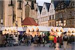 Christmas market, Muenster, Muensterland, North Rhine Westphalia, Germany