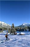 Hiking Woman, Karwendel Mountains, Werdenfelser Land, Upper Bavaria, Germany