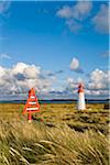 Ouest de liste phare, Ellenbogen, îles de la Frise du Nord, île de Sylt, Schleswig-Holstein, Allemagne