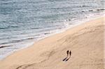 Praia da Falesia, one of the most quiet beaches in Algarve, Portugal