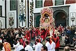 Procession of the Holy Christ festivities at Ponta Delgada. Sao Miguel, Azores islands, Portugal