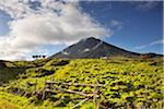Der Vulkan, 2351 Meter hoch, auf der Insel Pico. Sein letzter Ausbruch war im Jahre 1720. Azoren, Portugal