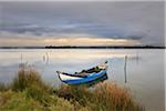 Traditional boats in the Ria de Aveiro, Beira Litoral, Portugal