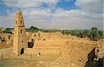 Saudi Arabia, Jouf, Domat al-Jandal. Standing alongside the ruined mud-brik remains of old Domat al-Jandal, the Mosque of Omar is believed to have been founded by Omar bin al-Khattab (the second caliph) and is one of the county's oldest surviving mosques.