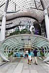 Singapore, Singapore, Orchard Road.  The ION Orchard Mall, in the popular shopping district of Orchard Road.