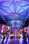 Singapore, Singapore, Clarke Quay.  Colourful nightlife at the bar and restaurant district of Clarke Quay.