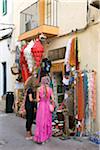 Shopping, vieille ville Eivissa, Ibiza, îles Baléares, Espagne