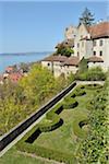 View of Lake Constance from Burg Meersburg, Meersburg, Baden-Wurttemberg, Germany