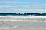 Plage à St Helens Point Conservation zone, Tasmanie, Australie