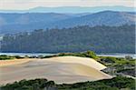 Les dunes de sable, zone de Conservation de St Helens, St Helens, Tasmania, Australie