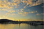 Dusk over Marina, Sandy Bay, Hobart, Tasmania, Australia