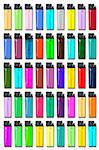one 'real' gas lighter hidden abong 44 graphics of lighters