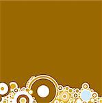 A brown background based on circles to be used with additional text