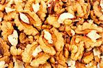 A walnuts background for your tasty food