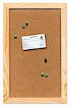 Mini Corkboard with appointment card.