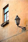 Old ornate street lamp in Vilnus