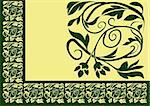 Floral border 02 - highly detailed floral ornaments as decorative border