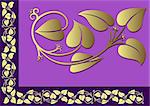 Floral border 03 - highly detailed floral ornaments as decorative border