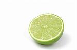 Lime Half Isolated on White