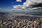 An aerial view of Lower Manhattan, New York