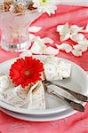 Romantic table setting for Valentine, birthday or other event