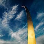 Spire of Air Force Memorial in Arlington, Virginia, USA.
