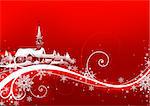 Abstract red xmas - Highly detailed vector illustration