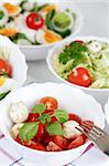 Small salad, low calorie eating