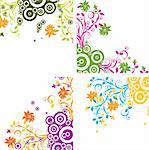 Floral background, vector illustration