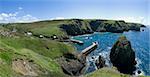 mullion cove cornish coast cornwall england uk