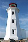 Lighthouse at Peggy's Cove, Nova Scotia, Canada - travel and tourism.