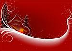 Abstract Red Christmas - Highly detailed vector illustration