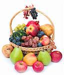 lots of fresh and ripe fruits in the basket