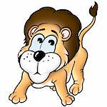 Lion 03 - High detailed and coloured cartoon illustration