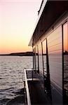 Houseboat cruising the Murray River