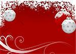 Xmas Red Frost - Highly detailed vector illustration as christmas background