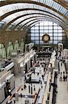 view from the second floor at the orsay museum