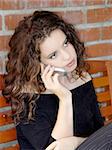 Beautiful girl talking on the phone