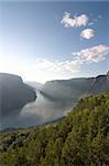 Sognefjord near Gudvangen in the western area of Norway.