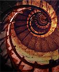 Abstract spiral grunge pattern