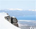 View at Lake Tahoe, California from the mountains.