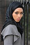 Muslim girl wearing hijab